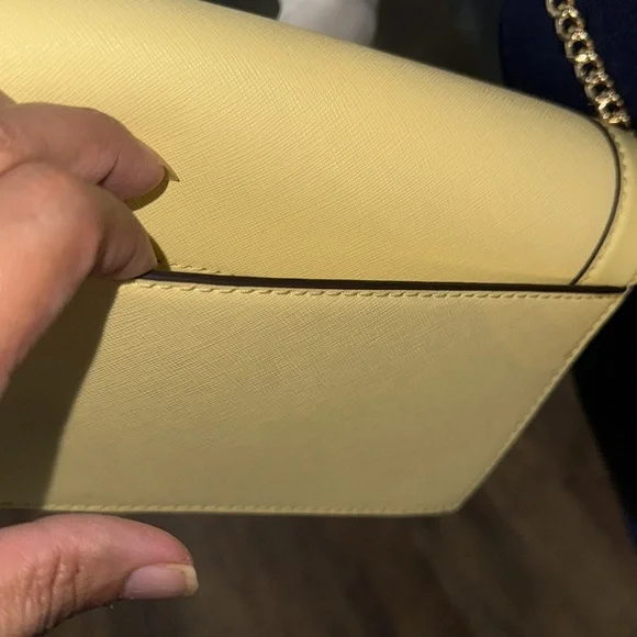 MICHAEL KORS yellow crossbody bag used